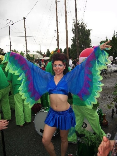 Bird costume for Solstice Parade